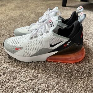 NEW Nike Air Max 270 White and Black with Red Accents